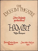 1939: HAMLET (Lyceum)