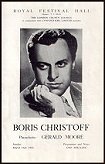 1952: BORIS CHRISTOFF Recital